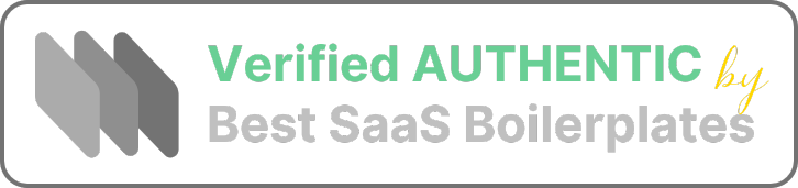 Best SaaS Boilerplates Verified Badge