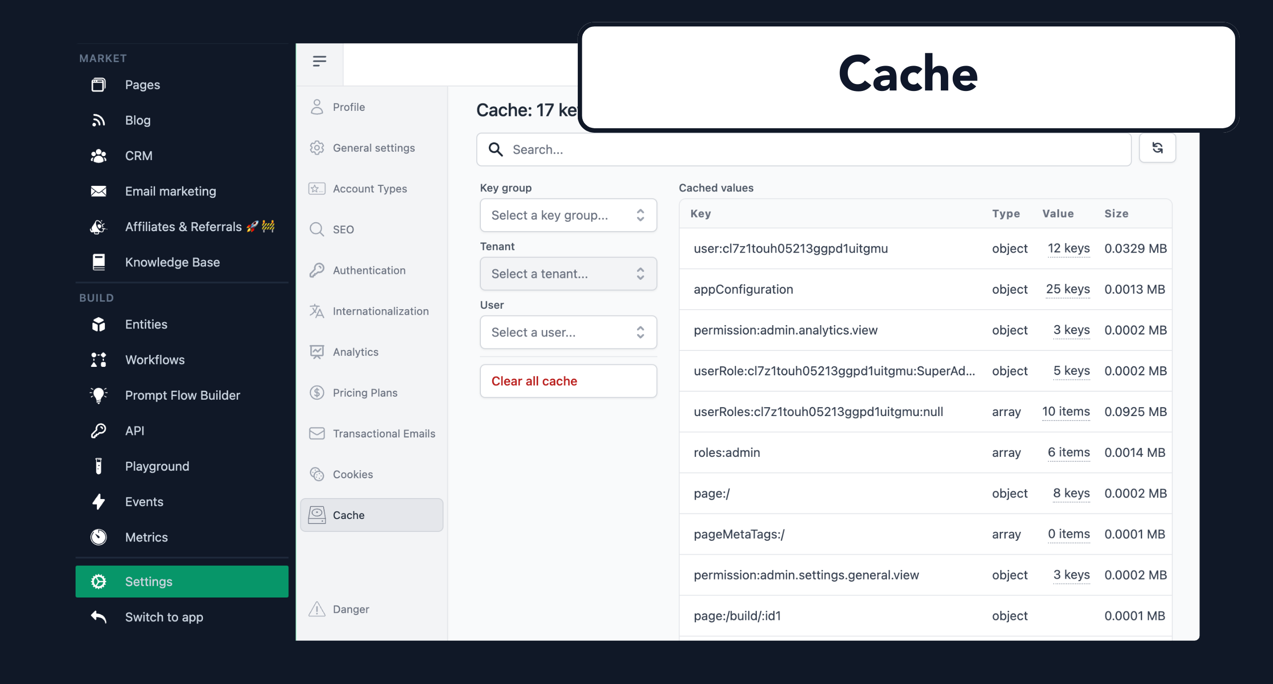 SaasRock Cache