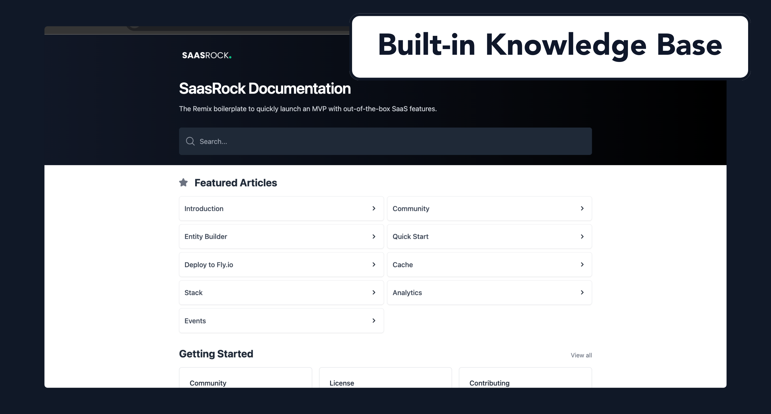 SaasRock Built-in Knowledge Base