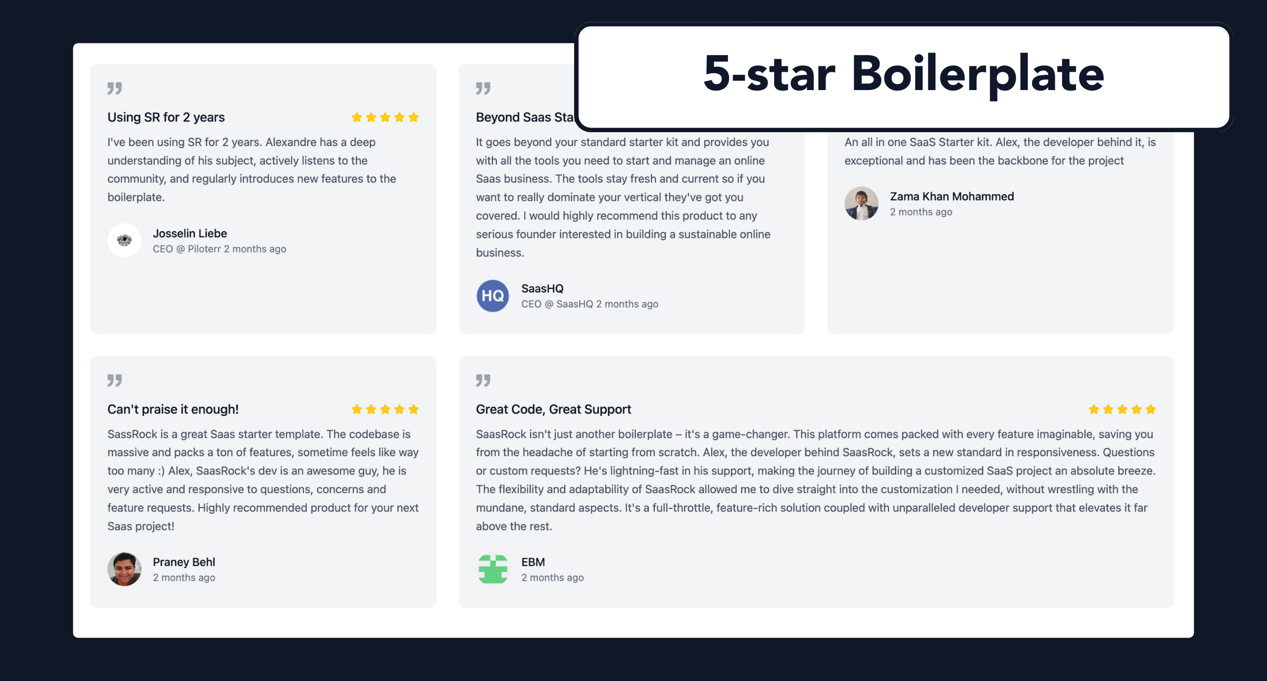 SaasRock 5-star Boilerplate